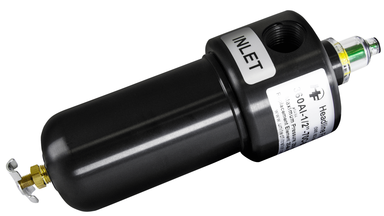 Coalescing Filter Assembly with 1/2" NPT Ports Telematic Controls Inc.